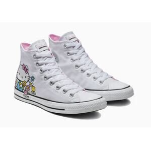 Converse Hello Kitty x Chuck Taylor All Star Hi 'Flowers' Women's SZ 6 Sanrio
